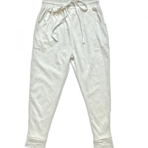 GIRLS WHITE COLOUR REGULAR FIT JOGGERS
