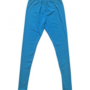 Blue Girls Cotton Leggings with Stretch