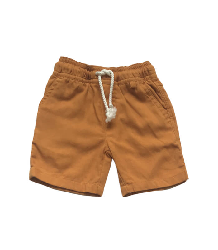 Dark Orange Baby Boy Short