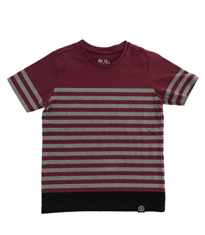 EDGE Crew Neck Stripe Boys T-Shirt
