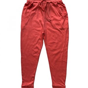 GIRLS RED COLOUR REGULAR FIT JOGGERS