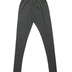 Grey Girls Cotton Leggings with Stretch