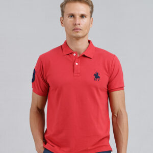 Dark Red Polo Story Men's Polo Shirt